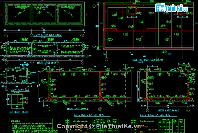 Bản vẽ,Bản vẽ autocad,bể nước,Bản vẽ full
